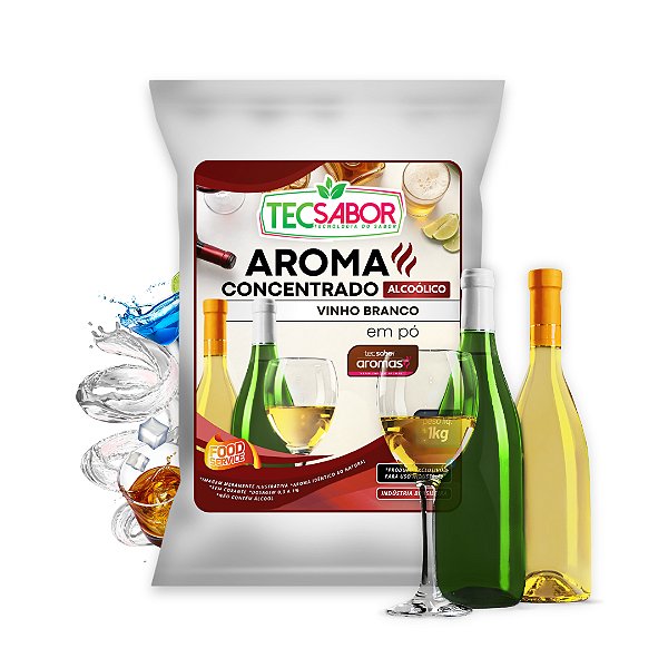 Aroma de Vinho Branco Idêntico ao Natural Pó e Líquido Alcoólico