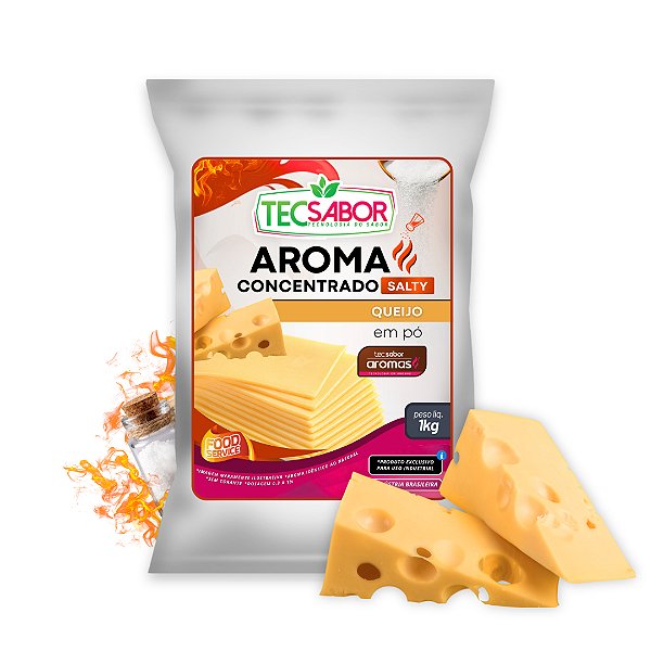 Aroma de Queijo Idêntico ao Natural Pó e Líquido Salty