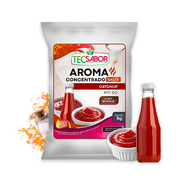 Aroma de Catchup Idêntico ao Natural Pó e Líquido Salty