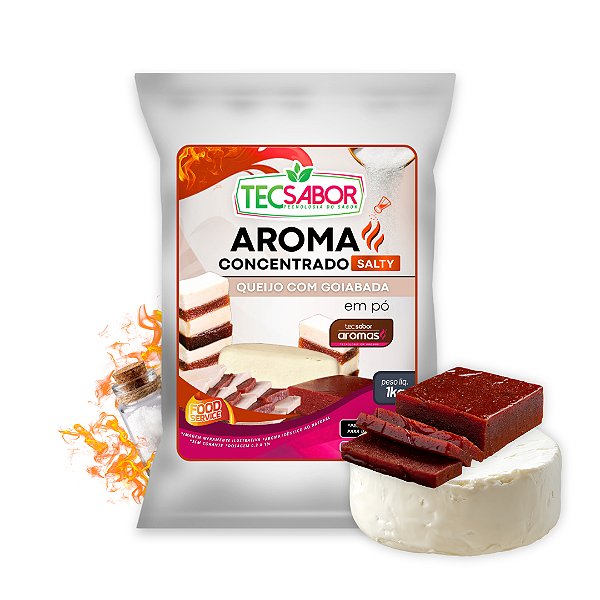 Aroma de Queijo com Goiabada Idêntico ao Natural Pó e Líquido Salty