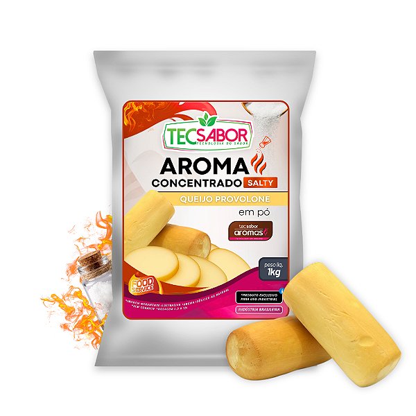 Aroma de Queijo Provolone Idêntico ao Natural Pó e Líquido Salty