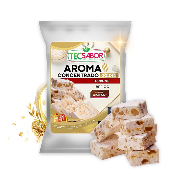 Aroma de Torrone Idêntico ao Natural Pó e Líquido Golden