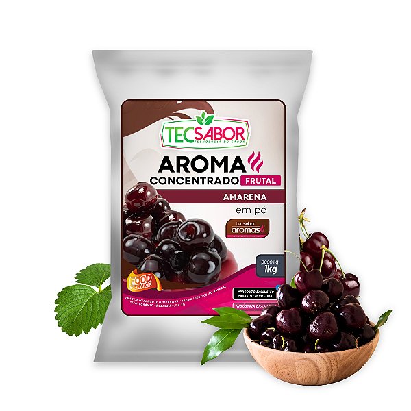 Aroma de Amarena Idêntico ao Natural Pó e Líquido Frutal