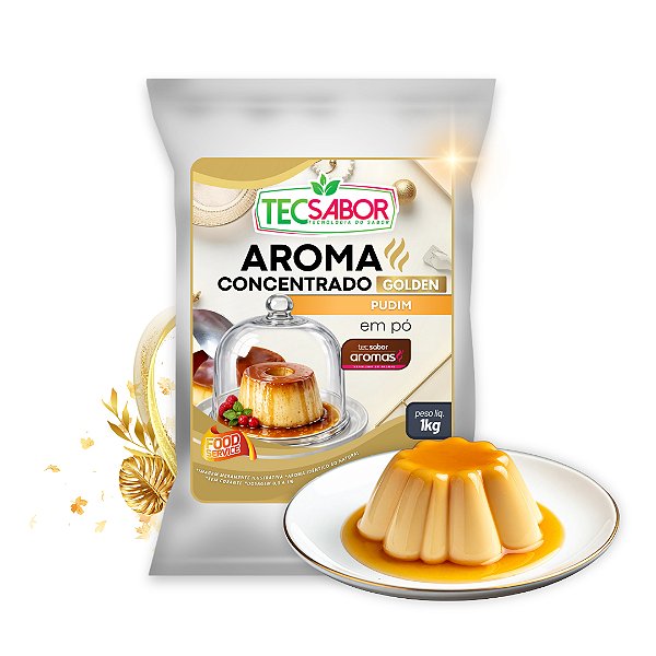 Aroma de Pudim Idêntico ao Natural Pó e Líquido Golden