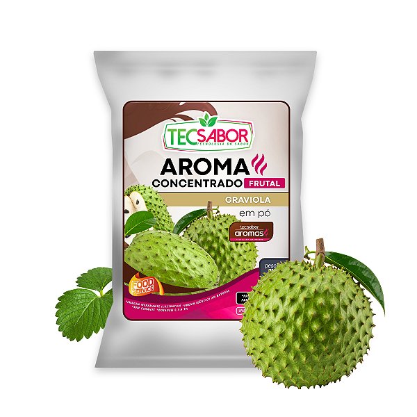 Aroma de Graviola Idêntico ao Natural Pó e Líquido Frutal