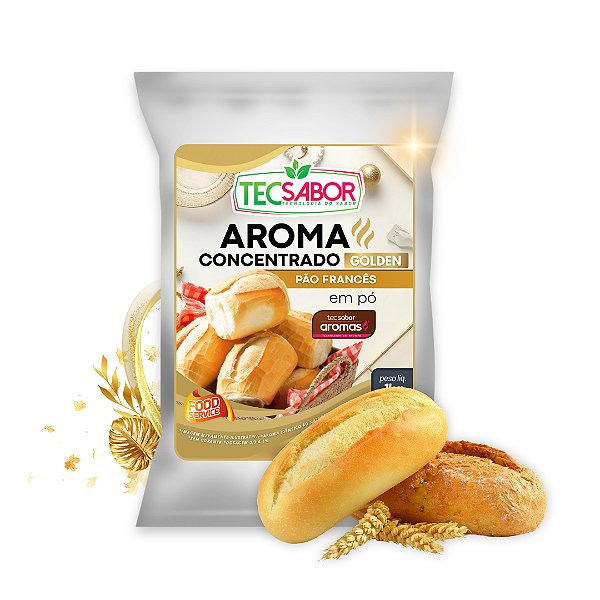 Aroma de Pão Francês Idêntico ao Natural Pó e Líquido Golden