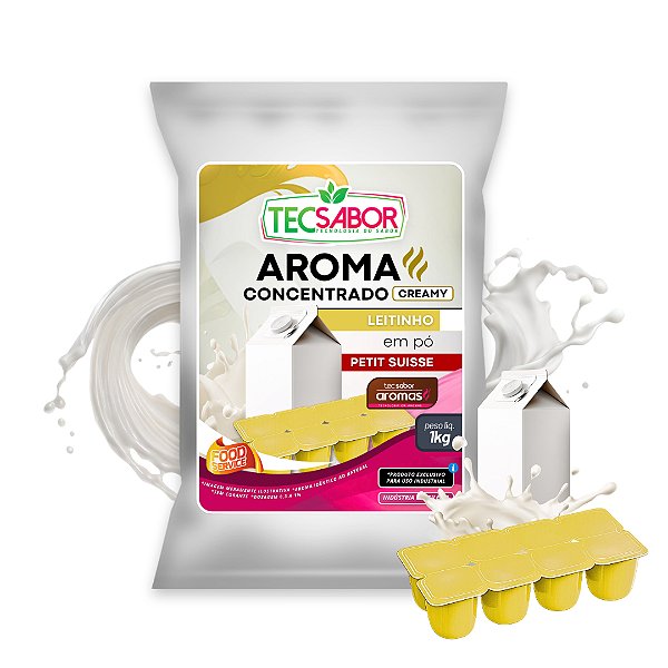 Aroma de Petit Suisse Leitinho Idêntico ao Natural Pó e Líquido Creamy
