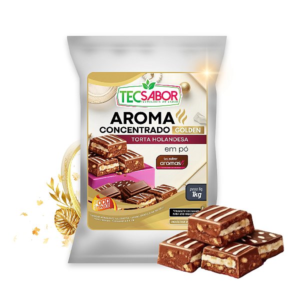 Aroma de Torta Holandesa Idêntico ao Natural Pó e Líquido Golden