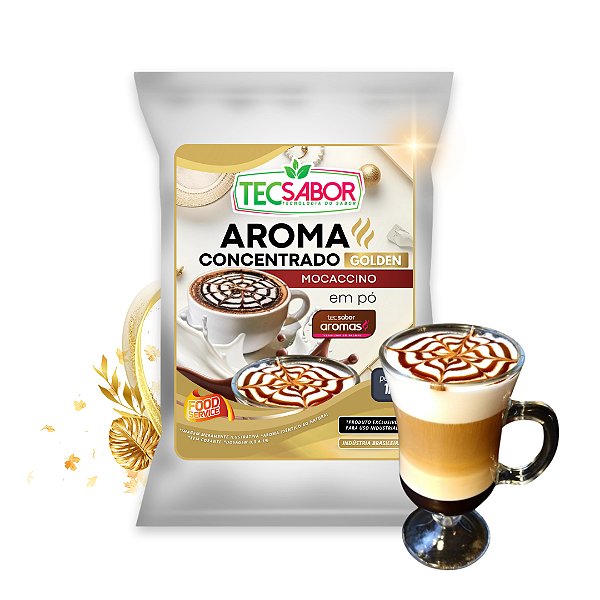 Aroma de Mocaccino Idêntico ao Natural Pó e Líquido Golden