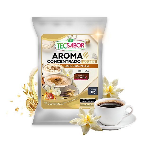 Aroma de Café e Baunilha Idêntico ao Natural Pó e Líquido Golden