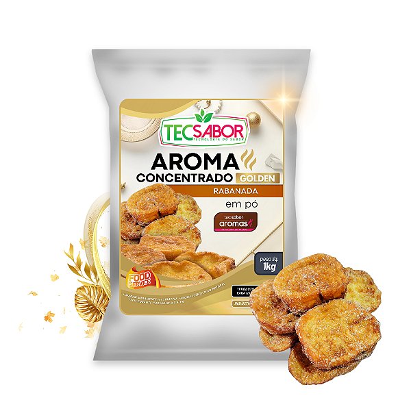 Aroma de Rabanada Idêntico ao Natural Pó e Líquido Golden
