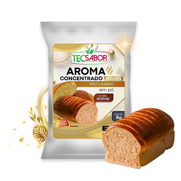 Aroma de Pão Caseiro Idêntico ao Natural Pó e Líquido Golden