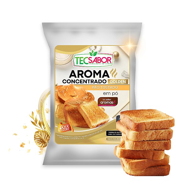 Aroma de Pão Tostado Idêntico ao Natural Pó e Líquido Golden