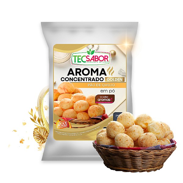 Aroma de Pão de Queijo Idêntico ao Natural Pó e Líquido Golden