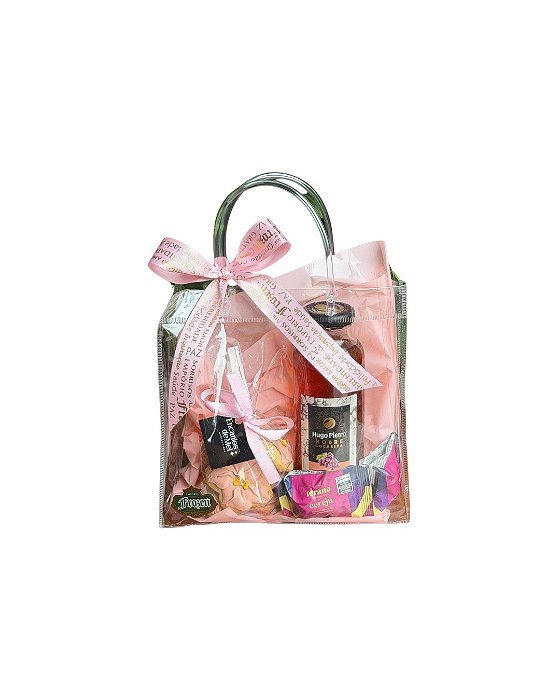 Cesta Presente com Suco de Uva e Biscoito Amanteigado