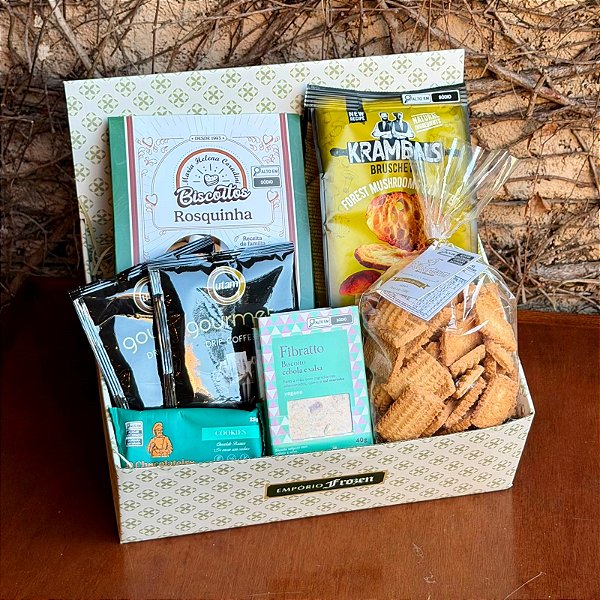 Cesta Dia dos Pais Café Gourmet com Biscoitos Artesanais