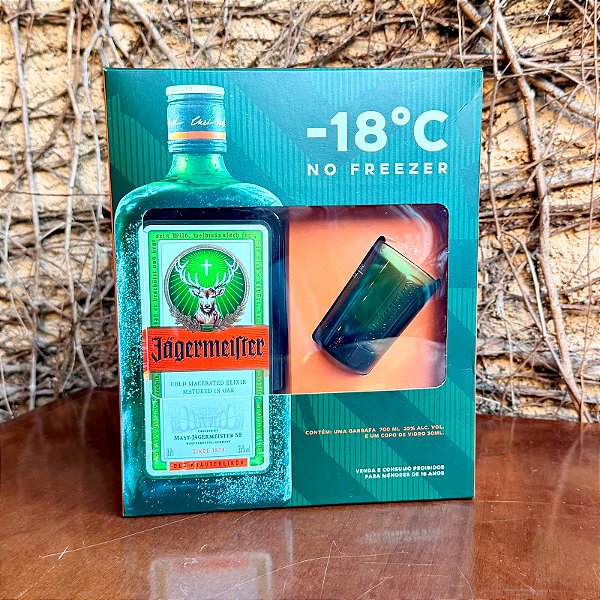 Kit Jägermeister com Copo para Dia dos Pais