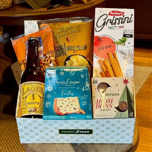 Cesta de Natal com Cerveja Artesanal e Chocolate