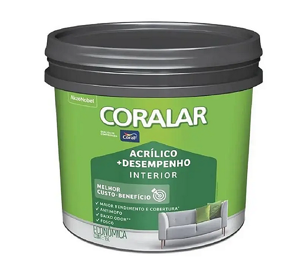 Coral Coralar Tinta Imobiliária + Desempenho Branco (15L)