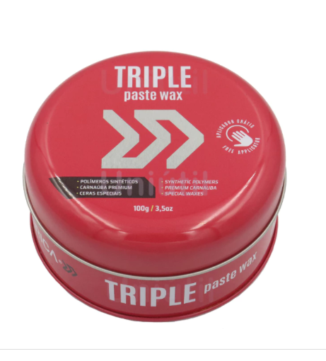 Autoamerica Cera Carnauba Pura Triple Paste WAX – Cera 3 em 1 (100G)
