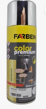 Farben Spray Premium UG Cromado Metalico (350ML/250G)