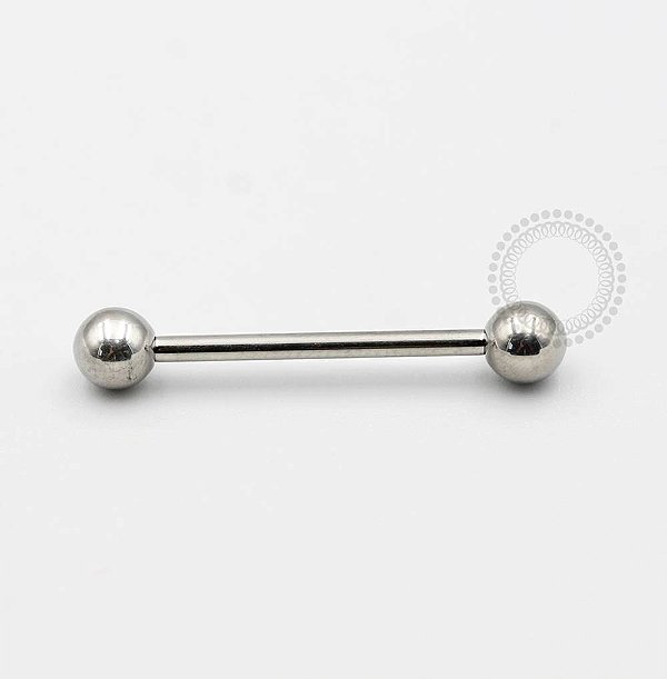 PB07 Barbell Tradicional 1.6mm Aço 316L