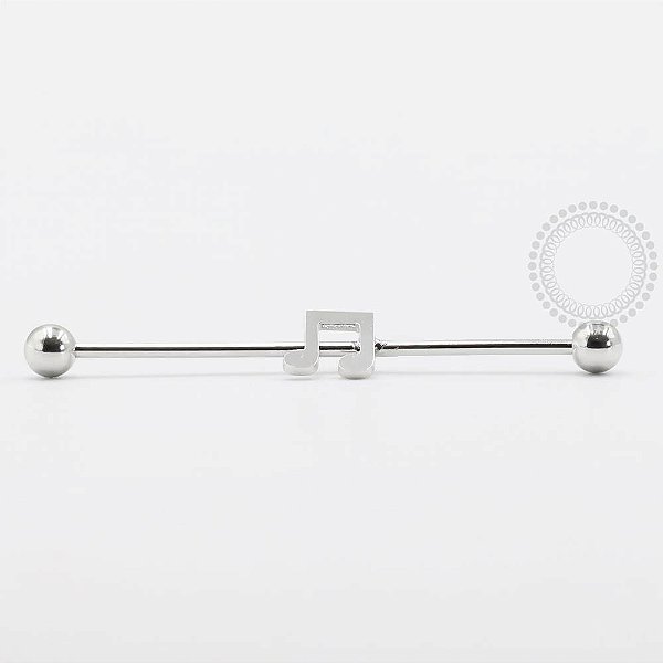 PB106 Transversal Nota Musical Aço 316L