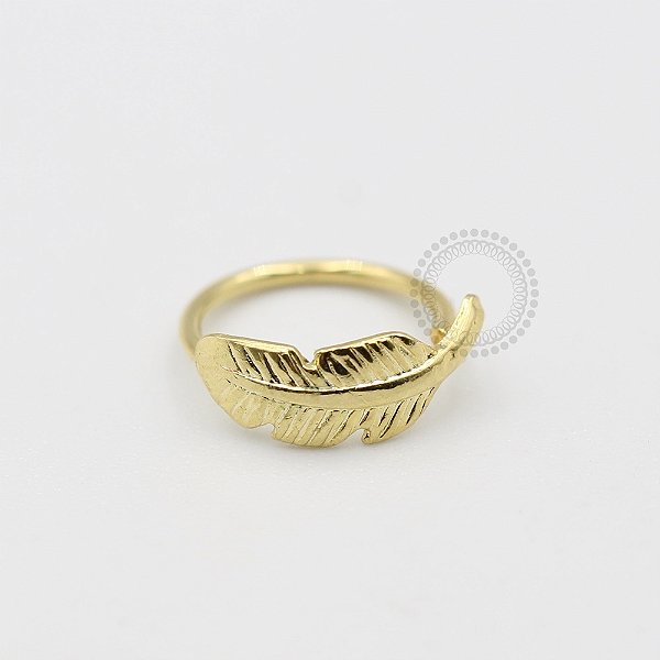 AR31 Argola Pena Torção Banho Ouro