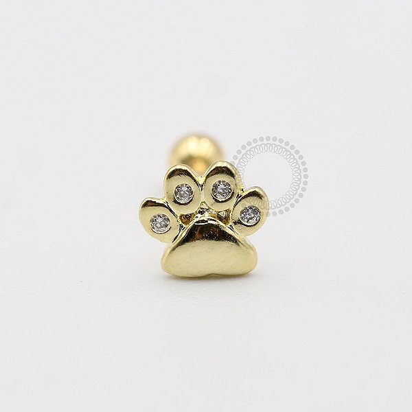 MB65 Microbell Patinha CZ Banho Ouro