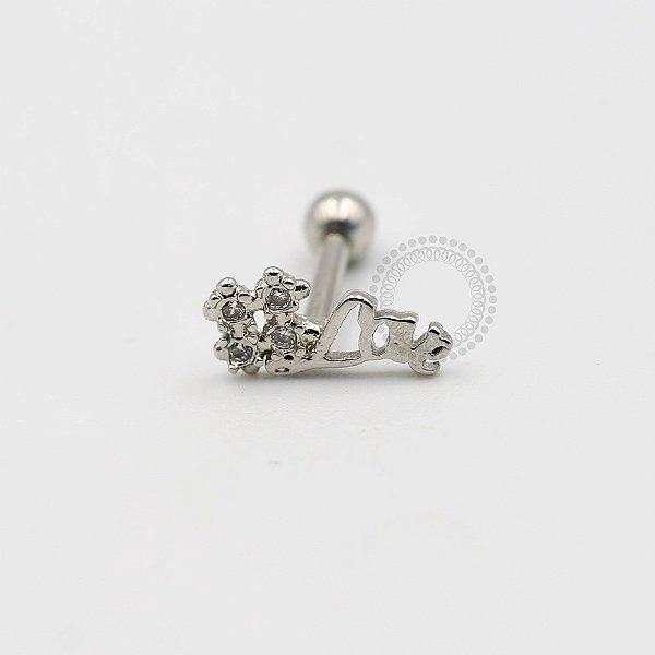 MBA02 Microbell Reto Love Banho Ródio