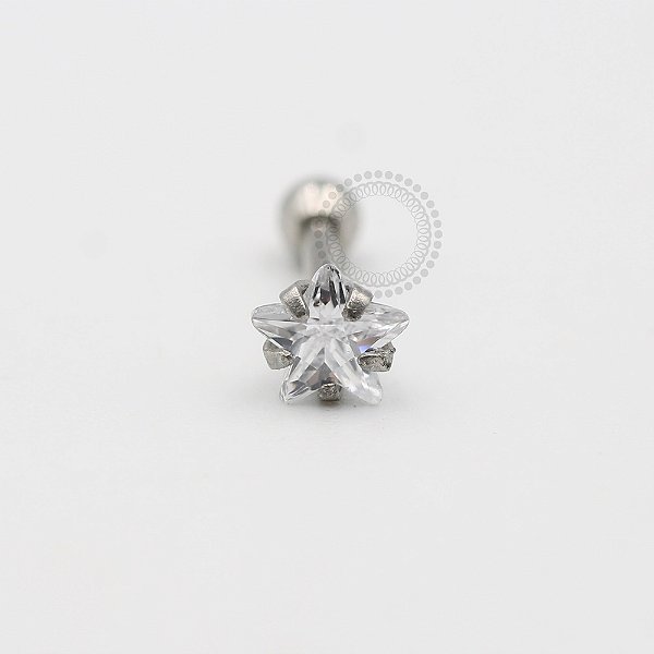 MBA44 Microbell Estrela CZ P Banho Rodio