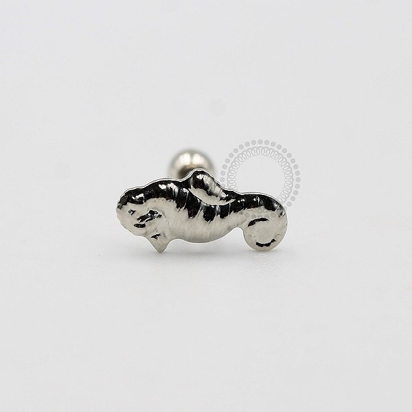 MBA59 Microbell Cavalo Marinho Banho Rodio