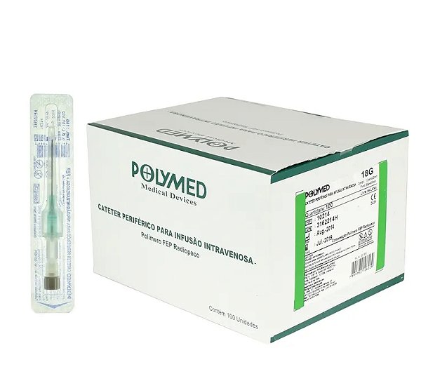CT18 Caixa Cateter Polymed 18G