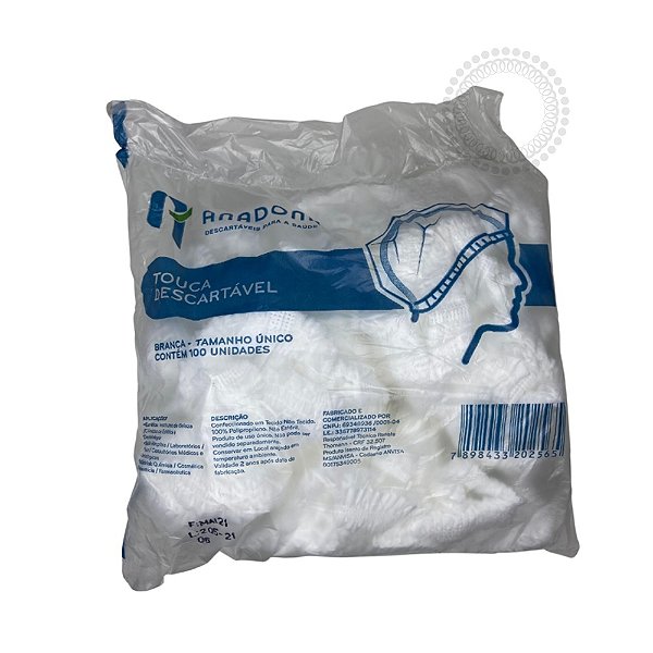 DC02 Pacote Touca Descartável 100 und.