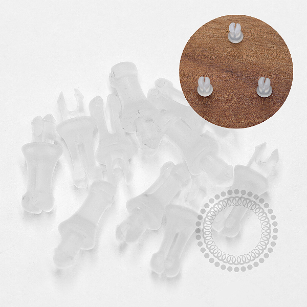 DC07 Kit 10 Presilhas De Silicone Para Expositor