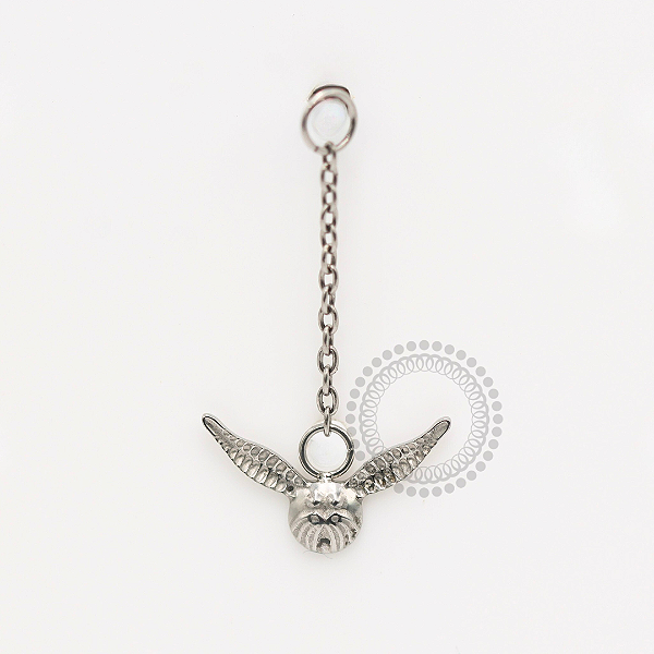 TN1844 Pingente Pomo De Ouro Harry Potter Titânio ASTM F-136