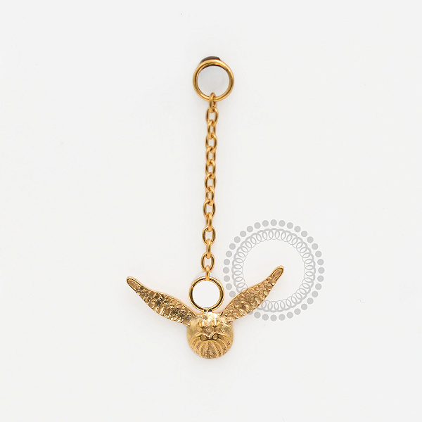 TN1845 Pingente Pomo De Ouro Harry Potter Titânio PVD Gold