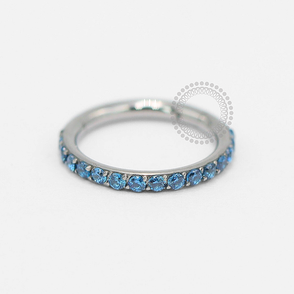 TN1858 Segmento Cravejado Safira Titânio ASTM F136