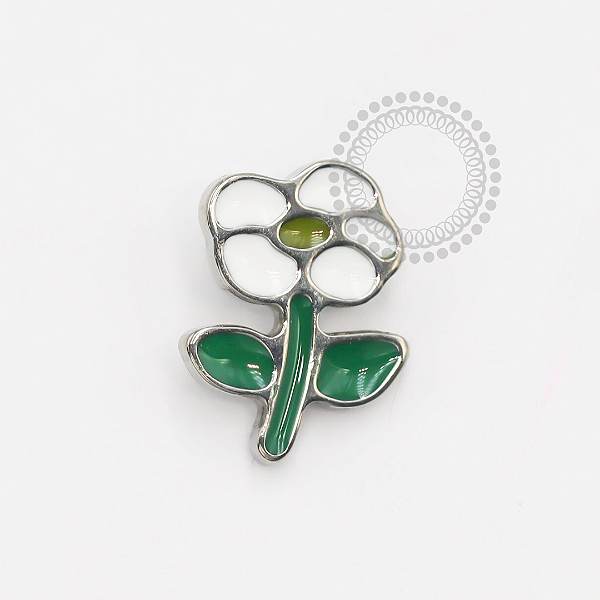 TN1883 Topo Flor Resinada Titânio ASTM F-136