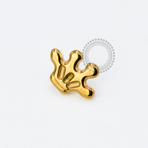 TN1911 Topo Mãozinha Titânio PVD Gold