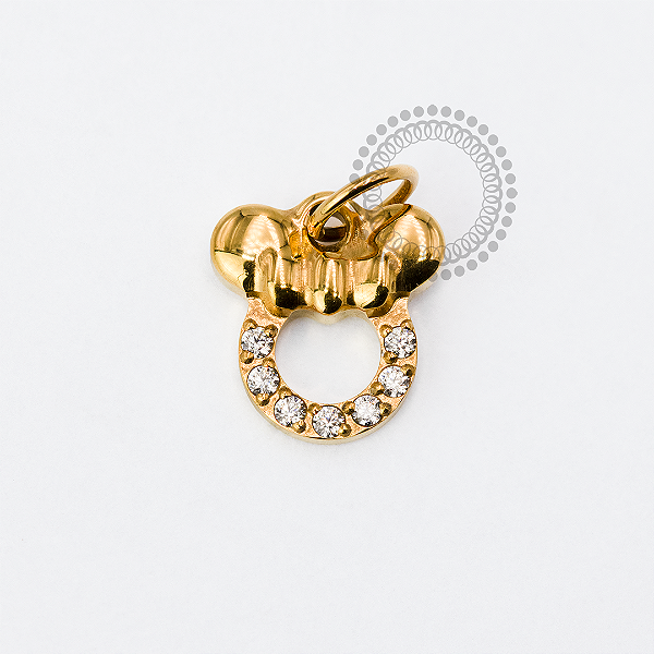 TN1925 Pingente Minnie Mouse Titanio PVD Gold