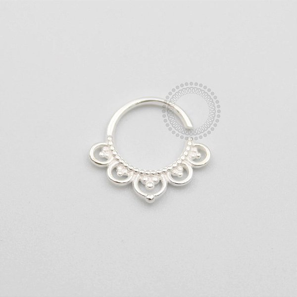 PR10 Argola frontal Indiana Prata 925