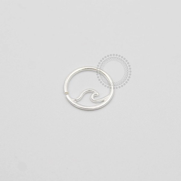 PR13 Argola Frontal Ondas Prata 925