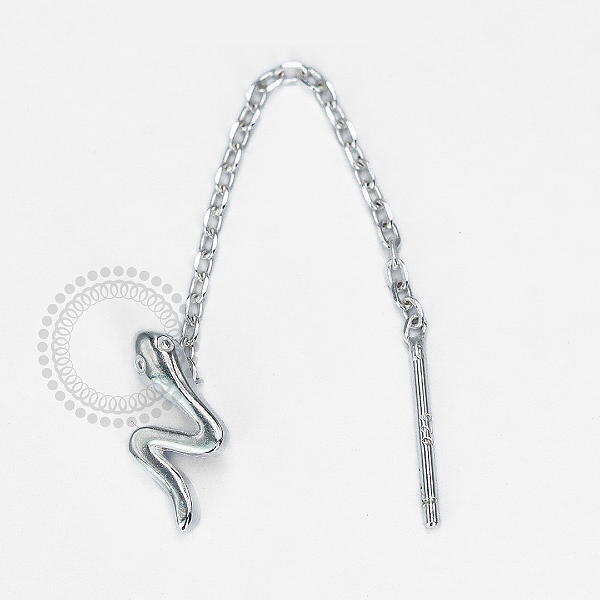 PR38 Piercing Corrente Cobra Prata 925