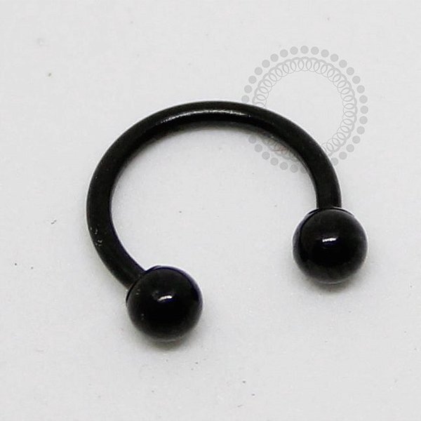 PVD04 Ferradura Aço PVD Black