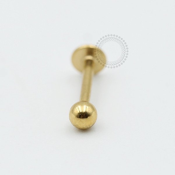 PVD14 Labret Aço PVD Gold