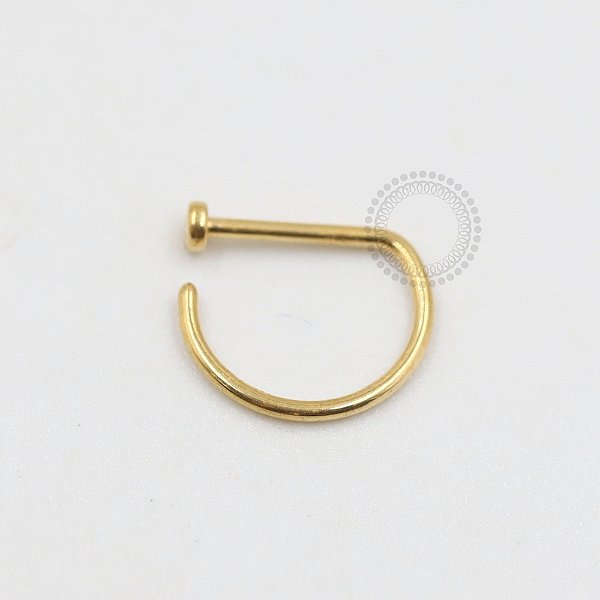 PVD86 D Ring Aço PVD Gold