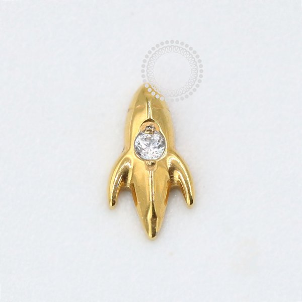 TN1060 Topo Foguete Titânio PVD Gold