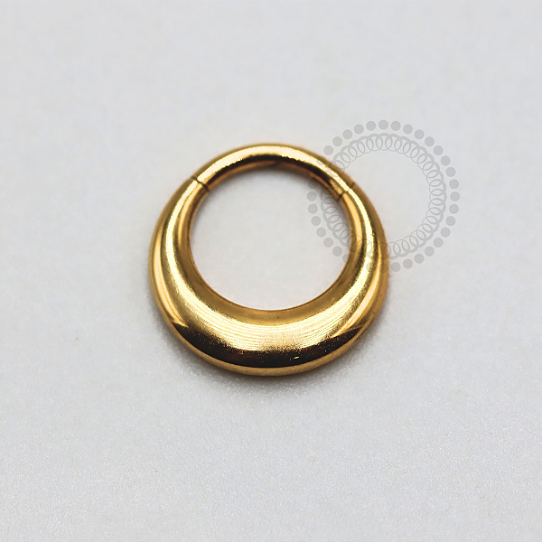 TN1175 Segmento Frontal Abaulado Titânio PVD Gold