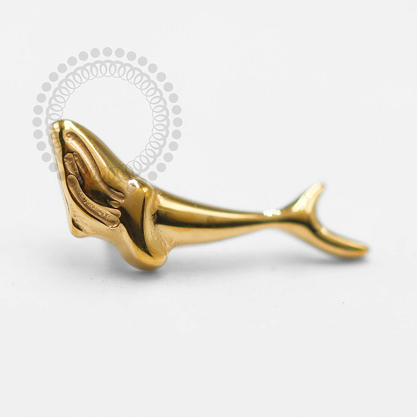 TN1432 Topo Baleia Titânio PVD Gold